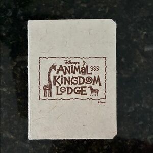 Disney Animal Kingdom Lodge Cream and Brown Notebook